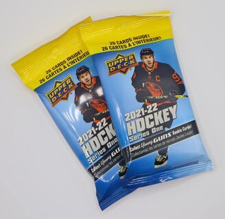 Foto 5 | (2 Paquetes) Paquetes De Grasa De Hockey De La Nhl Upper Deck Serie 1 De La Nhl 2021/22 - Venta Internacional.