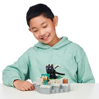 Foto 5 | Toy Akedo Treasure X Minecraft Cuevas Y Acantilados Ender Dragon - Venta Internacional.