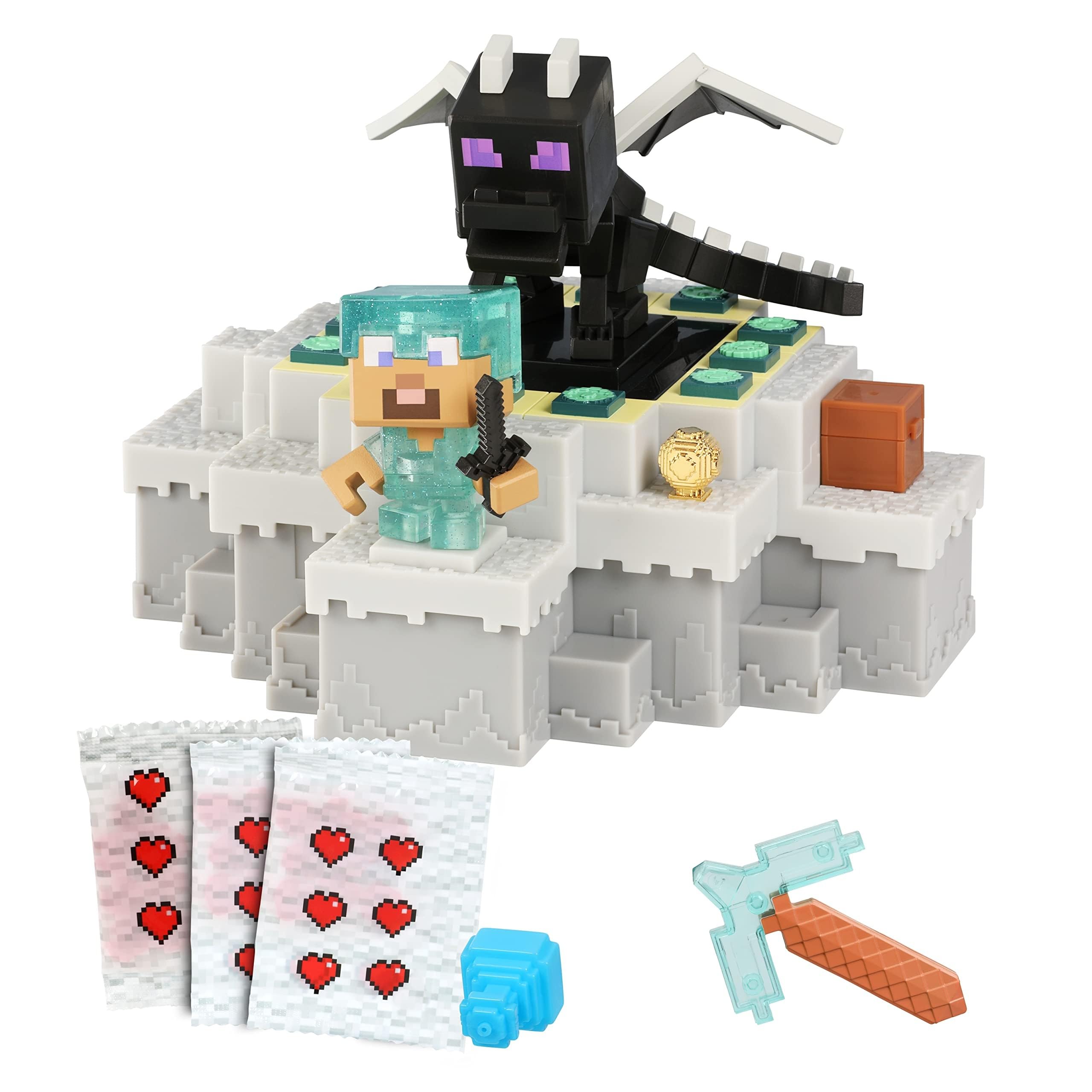 Foto 6 | Toy Akedo Treasure X Minecraft Cuevas Y Acantilados Ender Dragon - Venta Internacional.