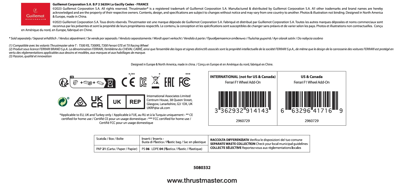 Foto 6 | Volante De Carreras Thrustmaster F1 Compatible Con Ps5, Ps4, Xbox Y Pc - Venta Internacional.