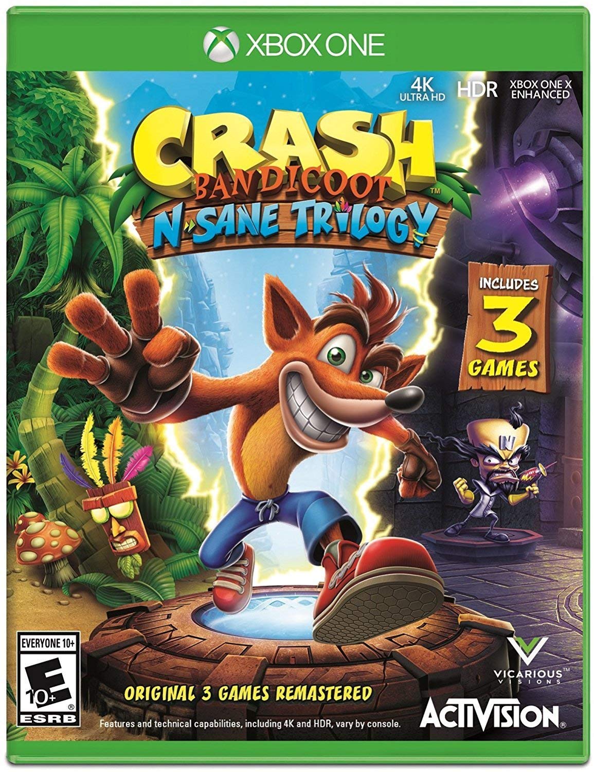Foto 2 pulgar | Videojuego Activision Crash Bandicoot N. Sane Trilogy Xbox One - Venta Internacional.