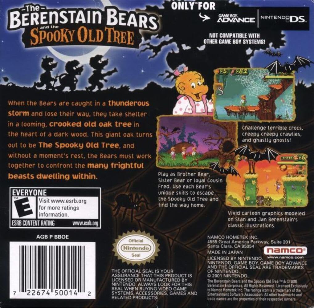 Foto 2 | Videojuego Bandai Namco Berenstain Bears Spooky Old Tree Gba - Venta Internacional.