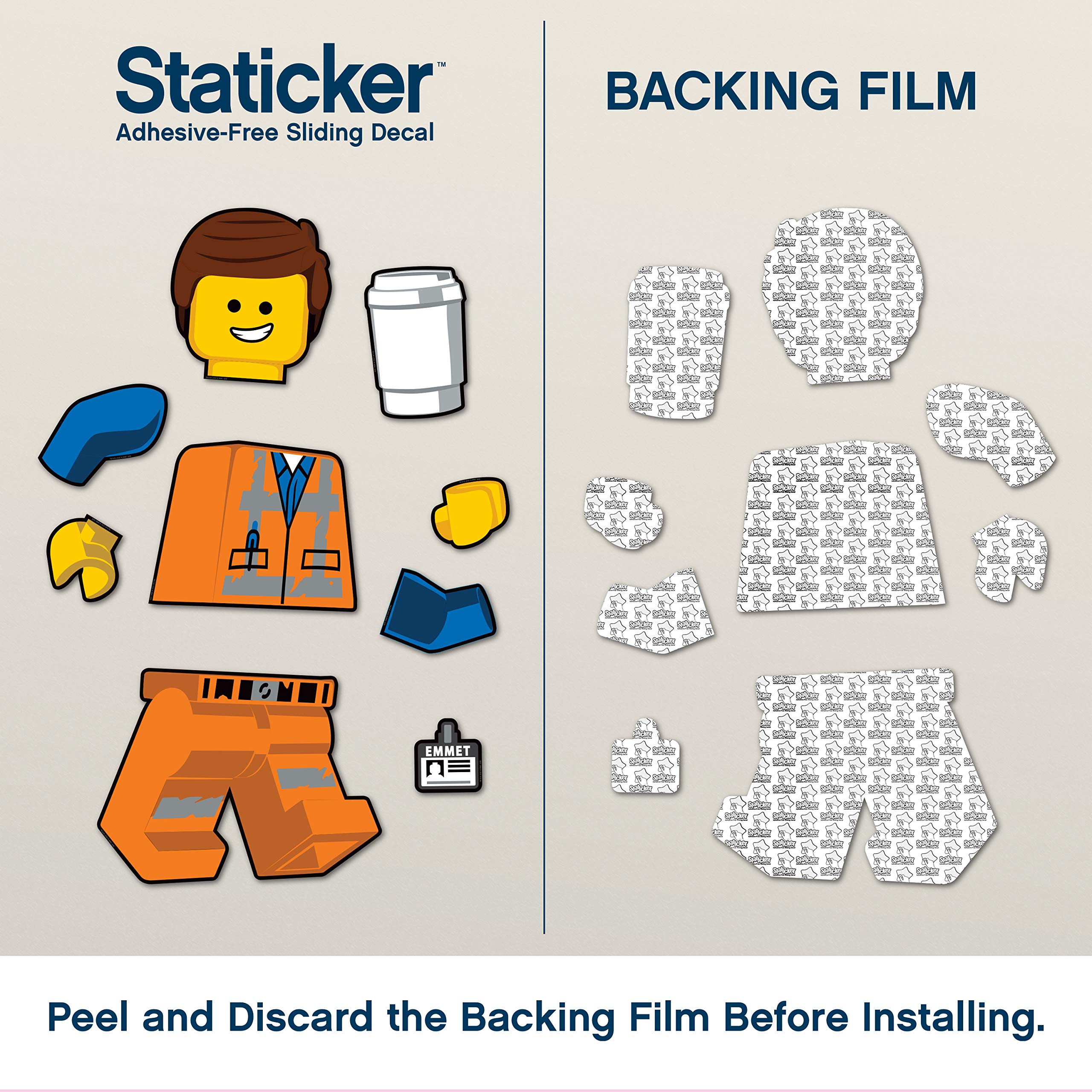 Foto 4 pulgar | Adhesivo De Pared Lego The Movie 2 Emmet Staticker  14 X 18 Cm  11 Unidades - Venta Internacional.