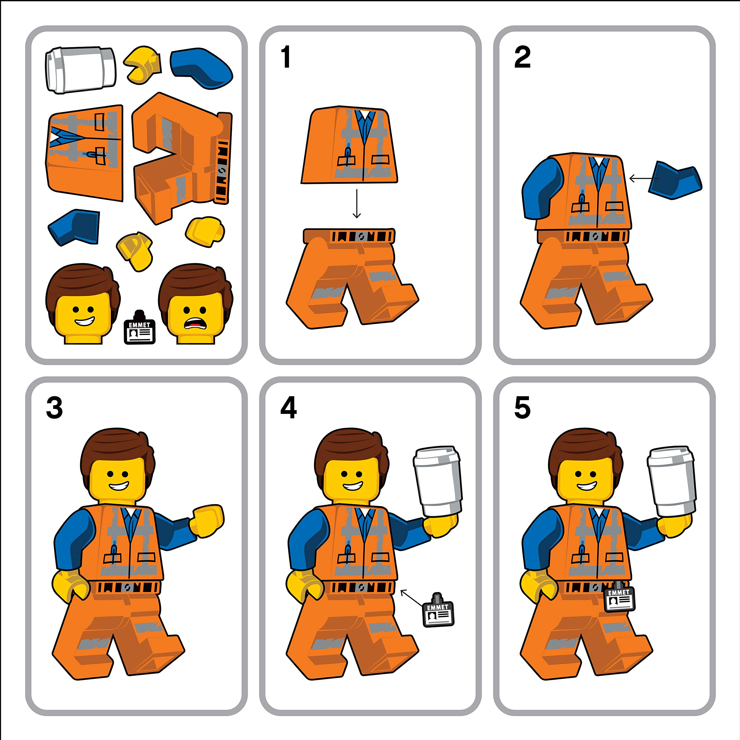 Foto 7 pulgar | Adhesivo De Pared Lego The Movie 2 Emmet Staticker  14 X 18 Cm  11 Unidades - Venta Internacional.