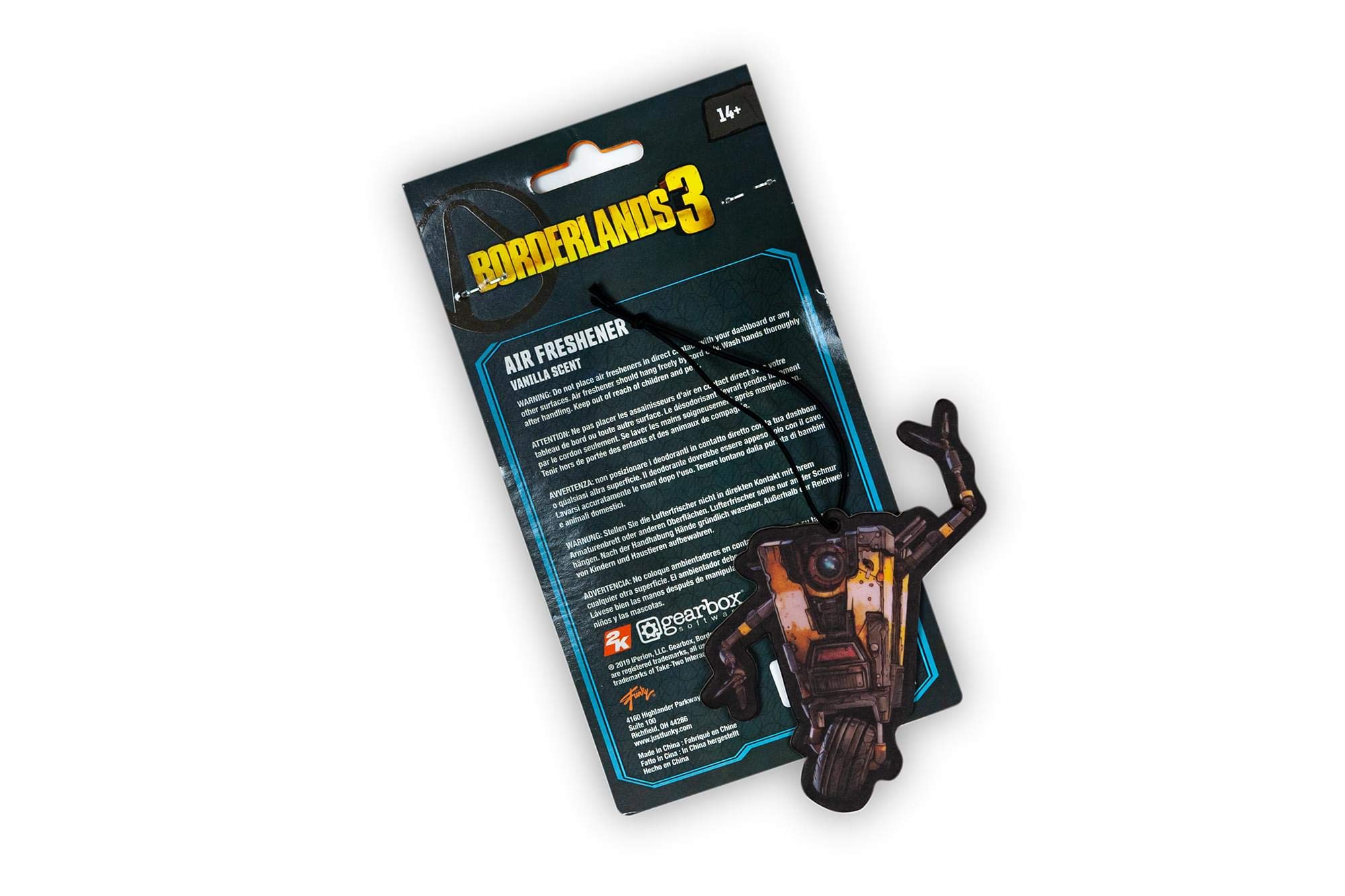 Foto 5 pulgar | Ambientador Colgante Just Funky Borderlands 3 Claptrap - Venta Internacional.