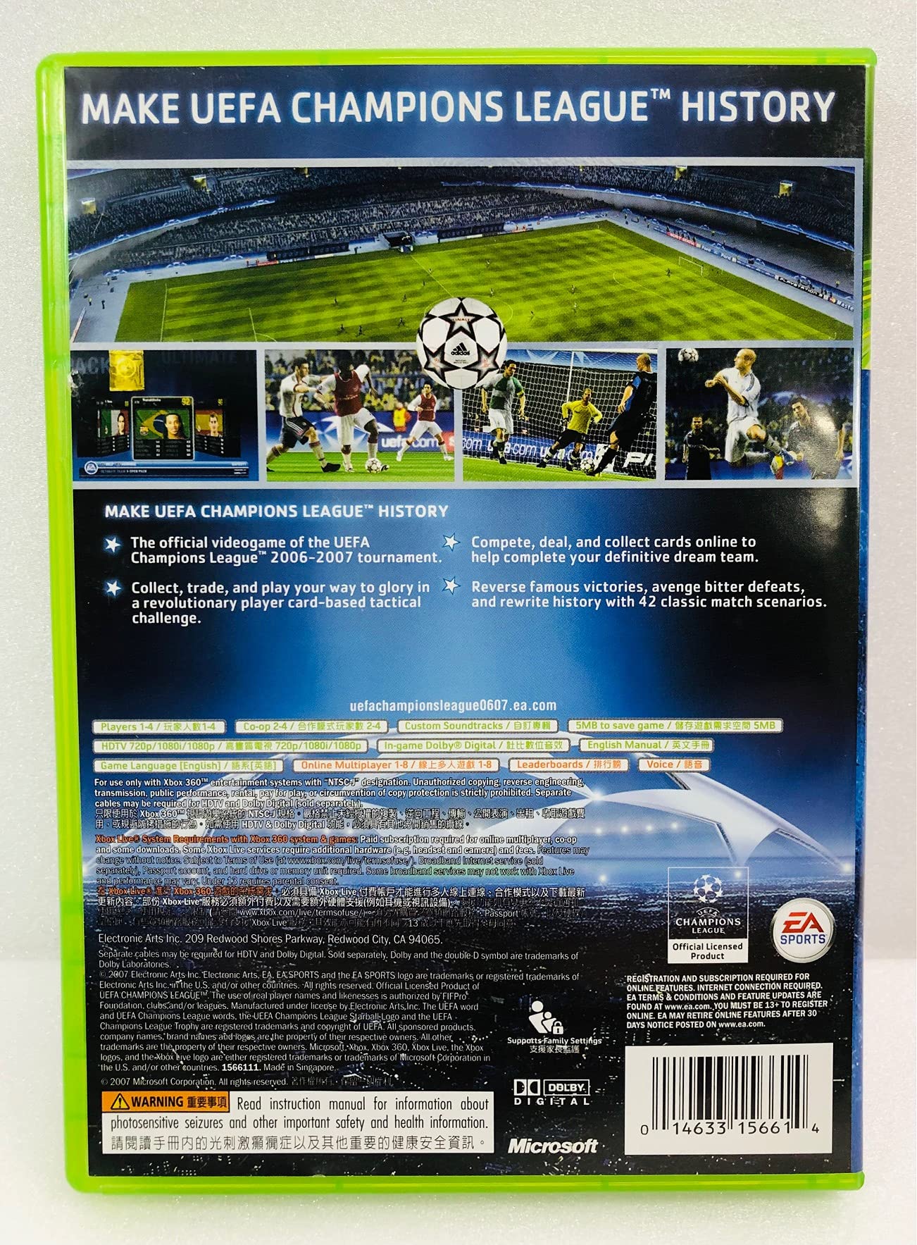 Foto 3 pulgar | Videojuego Xbox 360 Uefa Champions League 2006-2007 - Venta Internacional.
