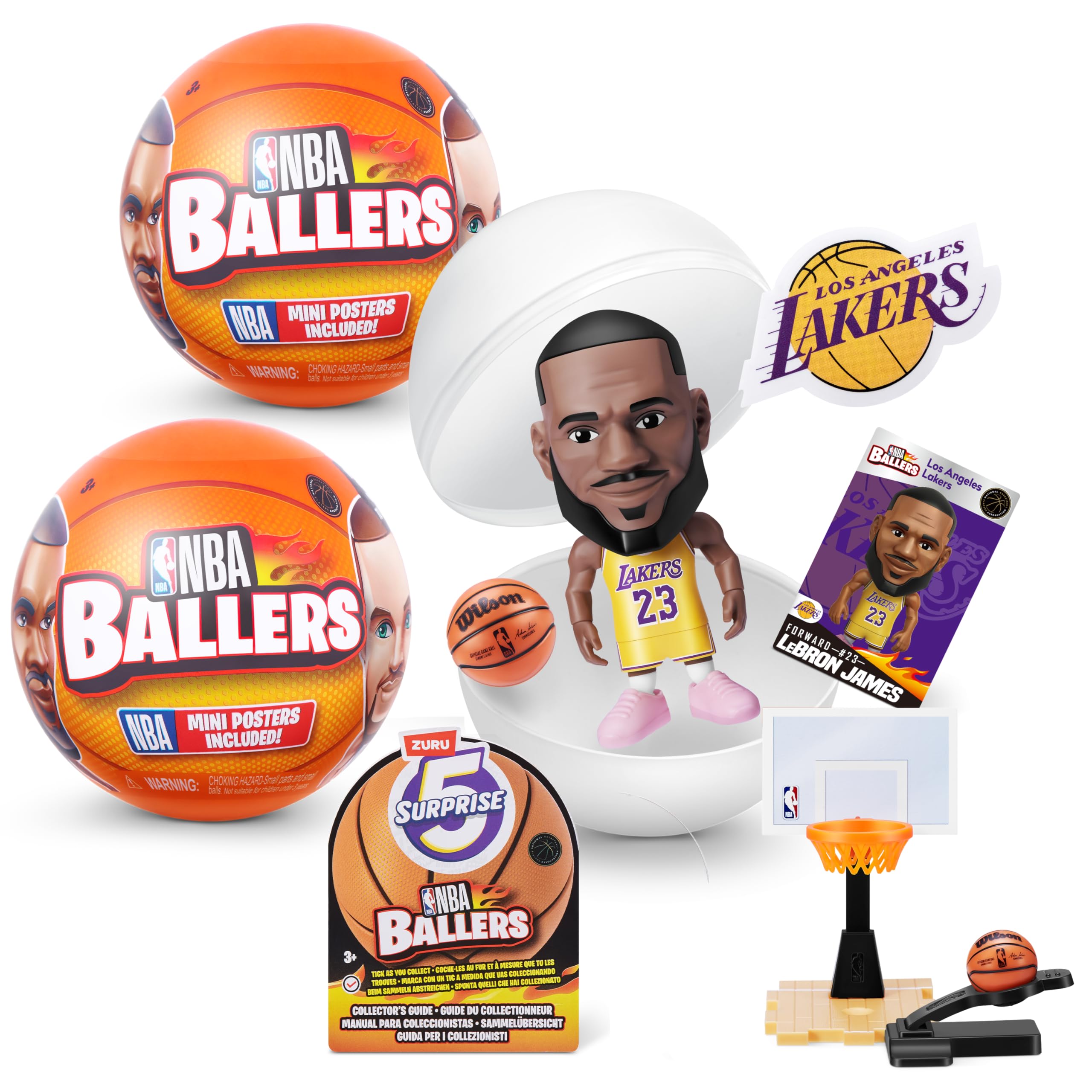 Foto 2 pulgar | Figura De Cápsula Toy Mystery, 5 Jugadores Sorpresa De La Nba, Serie 1 - Venta Internacional.