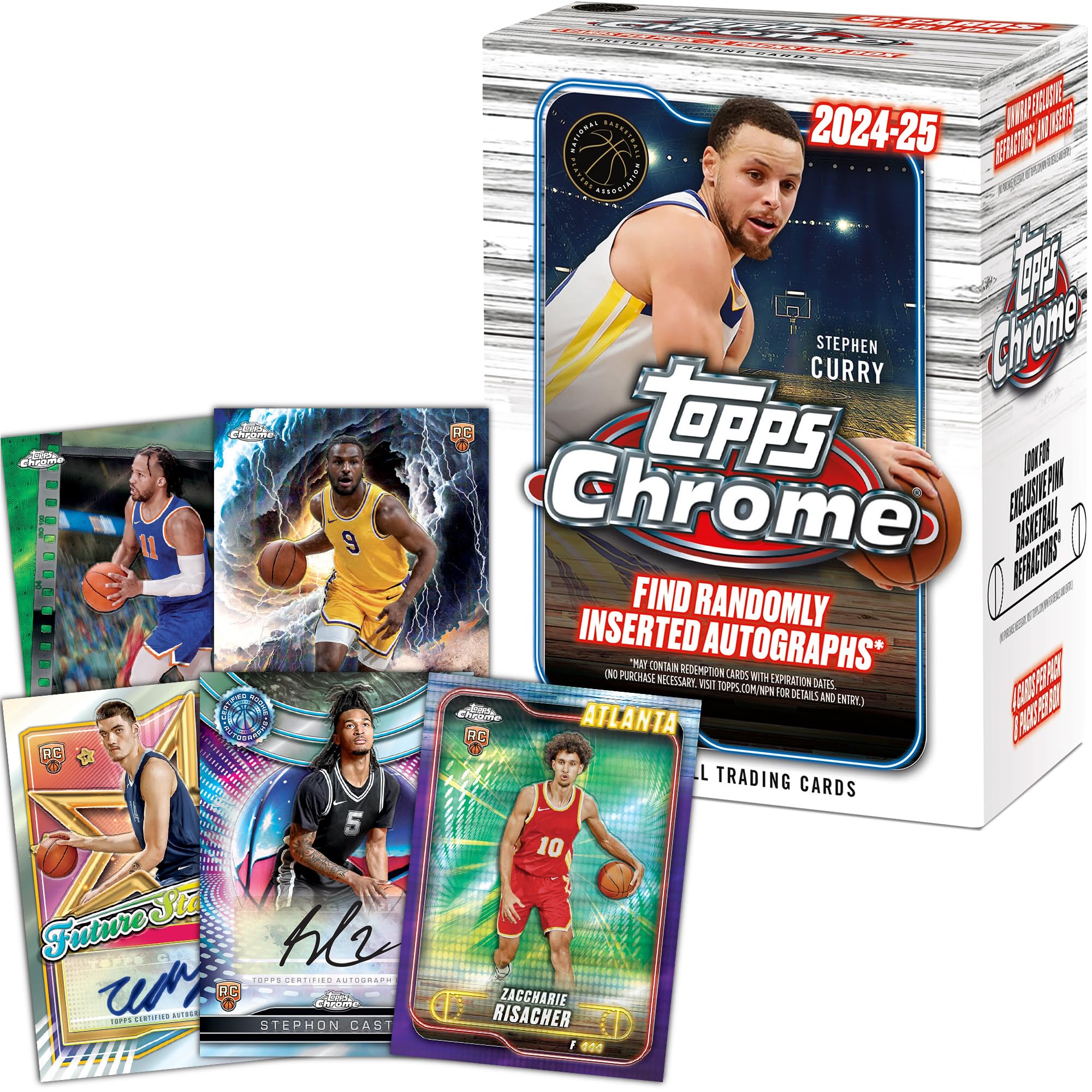 Foto 3 pulgar | Cartas De Baloncesto Topps Chrome 2024-25  Caja De Valor Sellada - Venta Internacional.