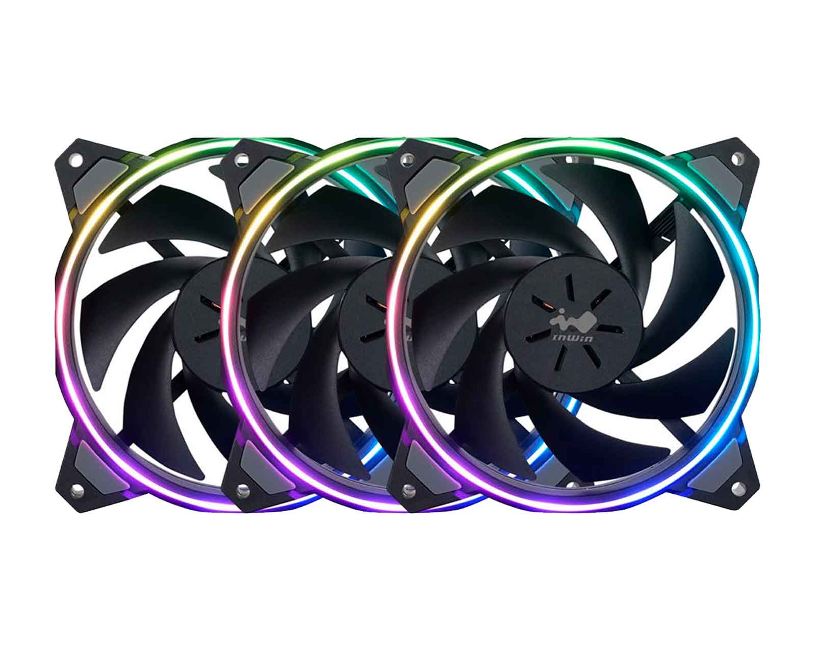 Foto 2 pulgar | Ventilador Inwin Asl120 color Negro Argb de 120 mm Sirius Loop Kit 3x1