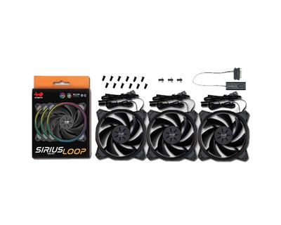 Foto 2 | Ventilador Inwin Asl120 color Negro Argb de 120 mm Sirius Loop Kit 3x1