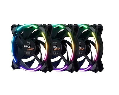 Foto 3 | Ventilador Inwin Asl120 color Negro Argb de 120 mm Sirius Loop Kit 3x1