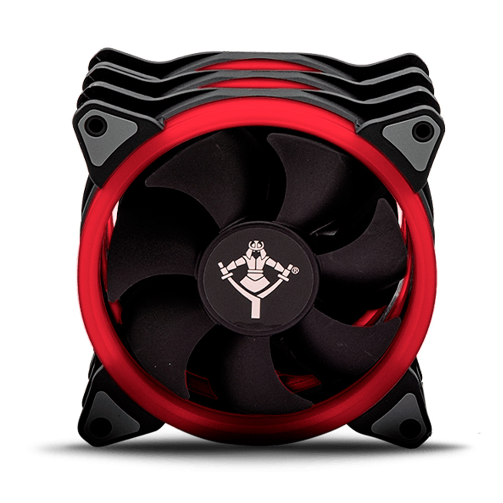 Foto 5 pulgar | Ventilador Gamer Yeyian Led color Rojo Yct-050720r Typhoon, 120mm 3pzas