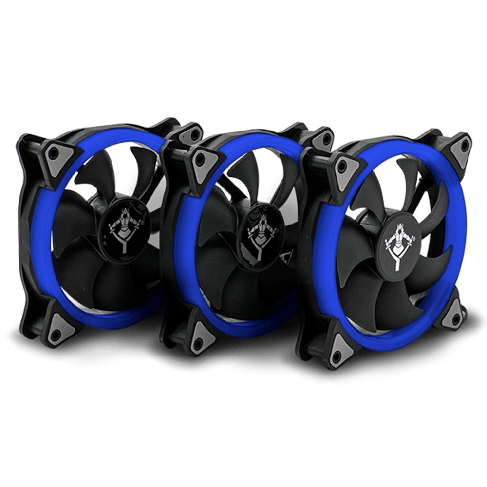 Foto 4 pulgar | Ventilador Gamer Yeyian Led color Azul Yct-050720b Typhoon, 120mm 3pzas