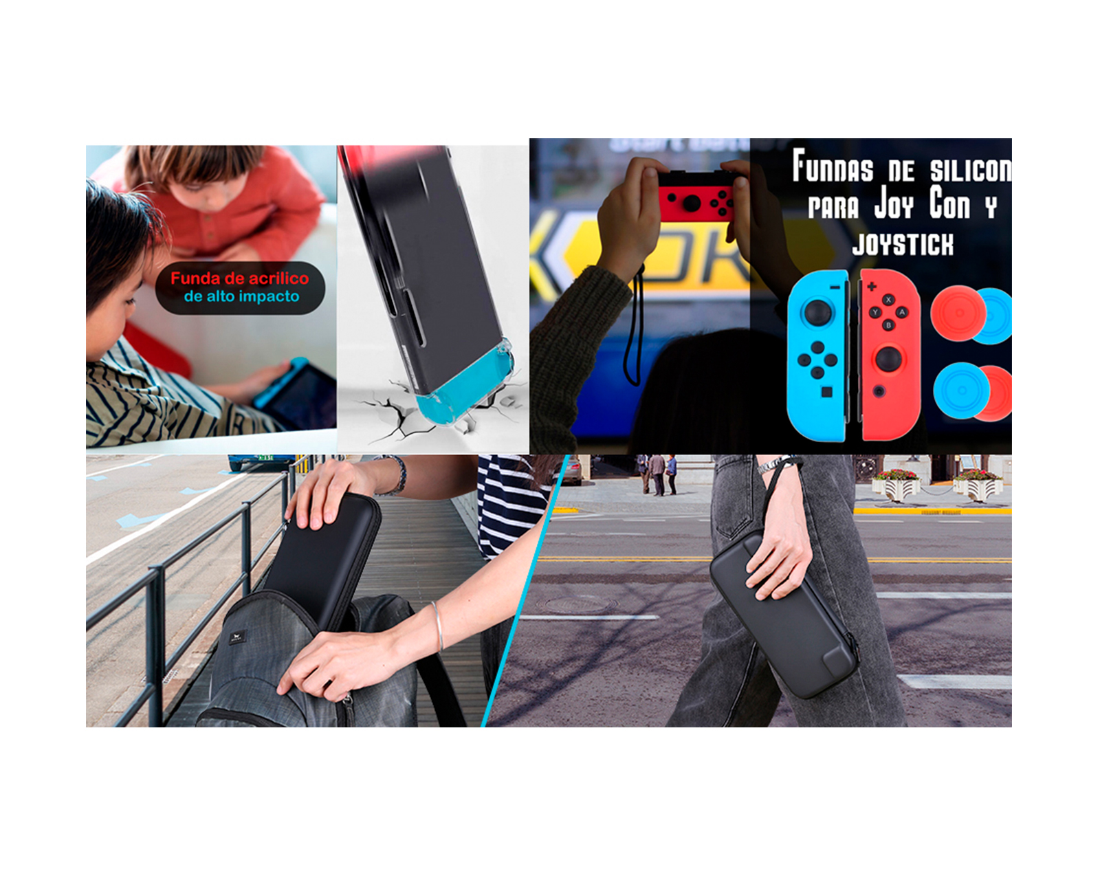 Foto 4 pulgar | Estuche 16 en 1 Overol Icónico Compatible con Nintendo Switch Oled, Kit de Accesorios para Nintendo