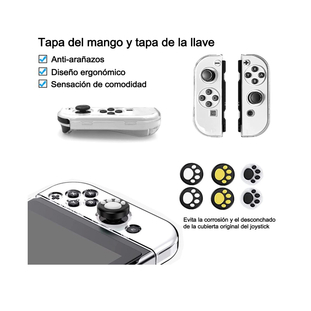 Foto 3 pulgar | Kit De 17 Accesorios Funda Para Nintendo Switch Oled Negro