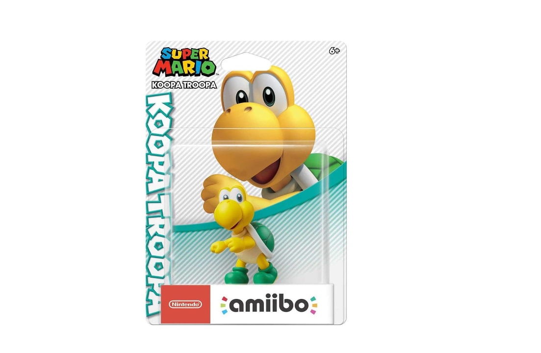 Figura Amiibo Koopa Troopa Super Mario para juegos interactivos $2,999