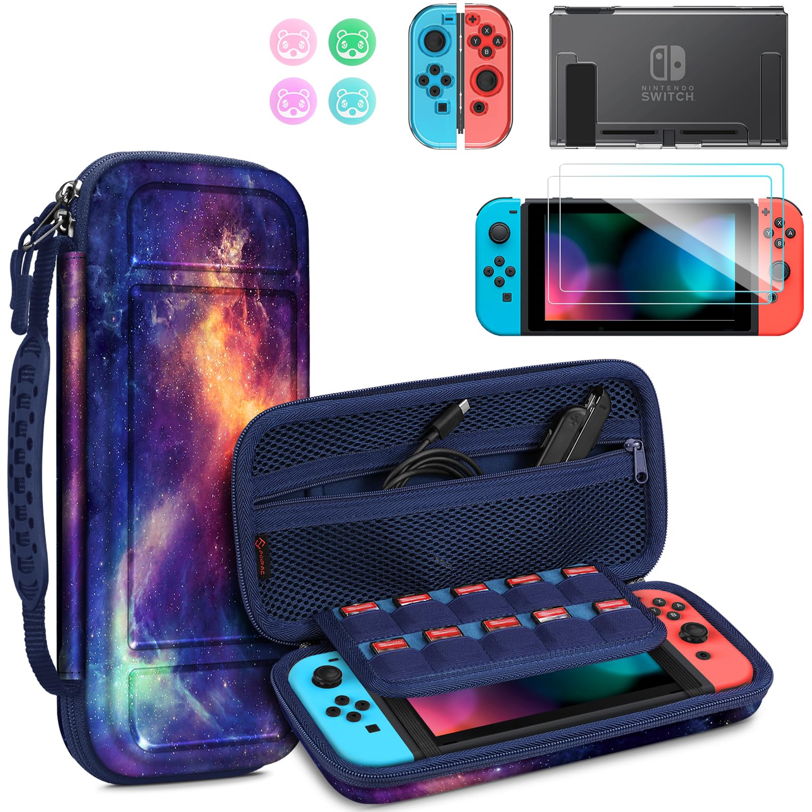 Foto 2 pulgar | Paquete De Accesorios Fintie Nintendo Switch 10 En 1 Con Funda Y Más - Venta Internacional.