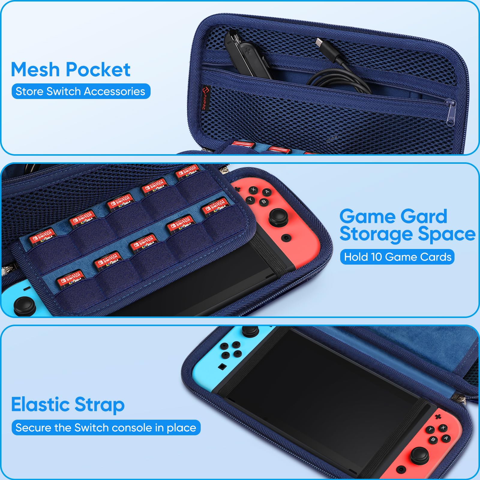 Foto 4 pulgar | Paquete De Accesorios Fintie Nintendo Switch 10 En 1 Con Funda Y Más - Venta Internacional.