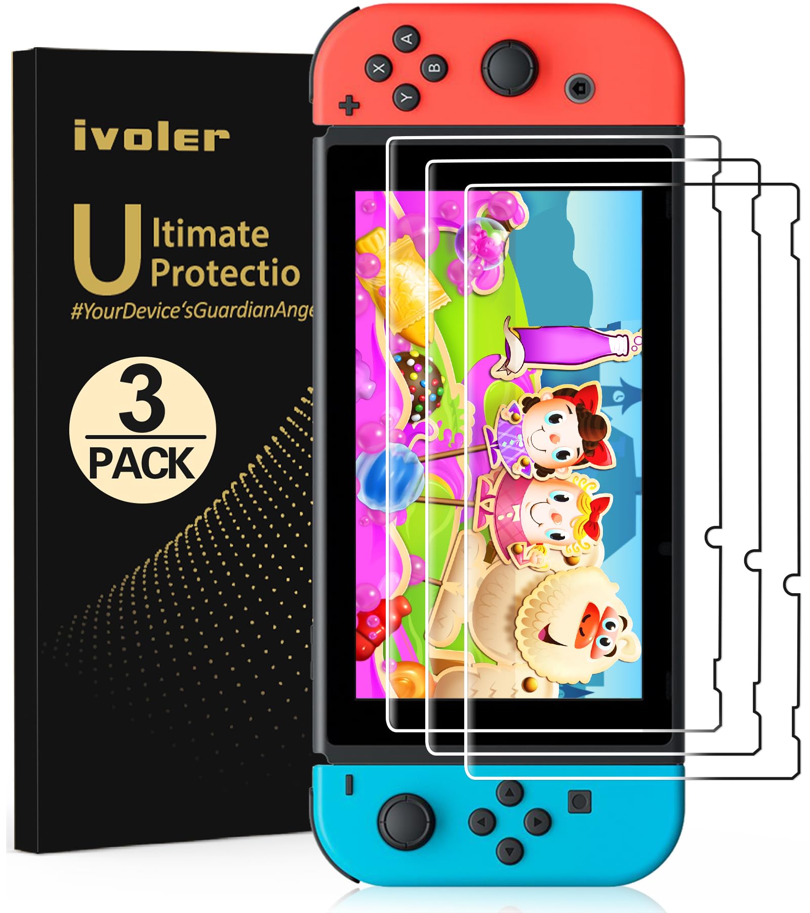 Foto 1 | Protector De Pantalla Ivoler De Cristal Templado Para Nintendo Switch - Venta Internacional.
