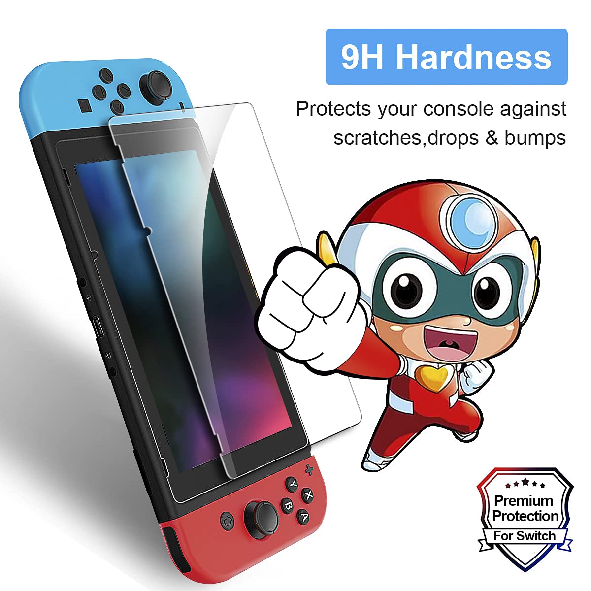 Foto 4 pulgar | Protector De Pantalla Ivoler De Cristal Templado Para Nintendo Switch - Venta Internacional.