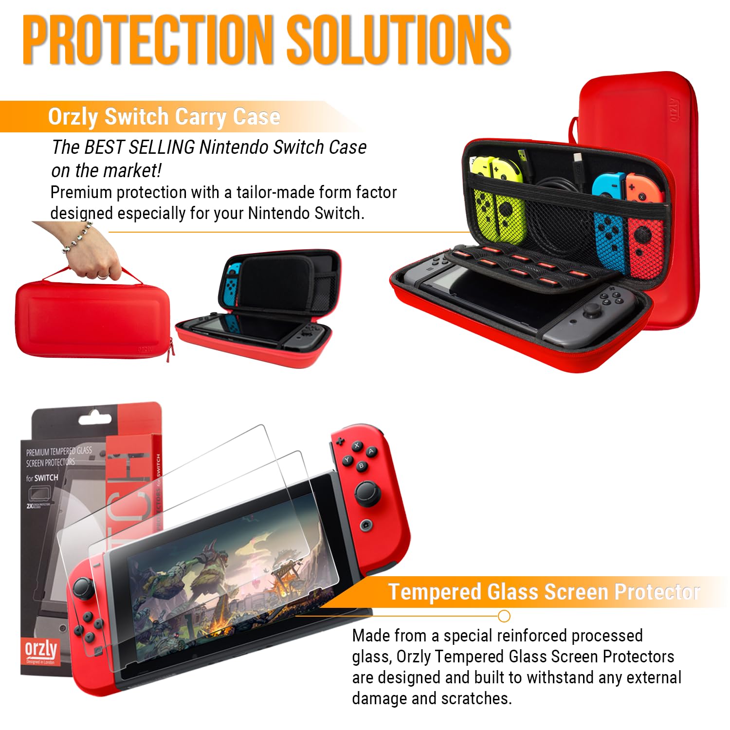 Foto 5 pulgar | Paquete De Accesorios Orzly Compatible Con Nintendo Switch Y Oled - Venta Internacional.