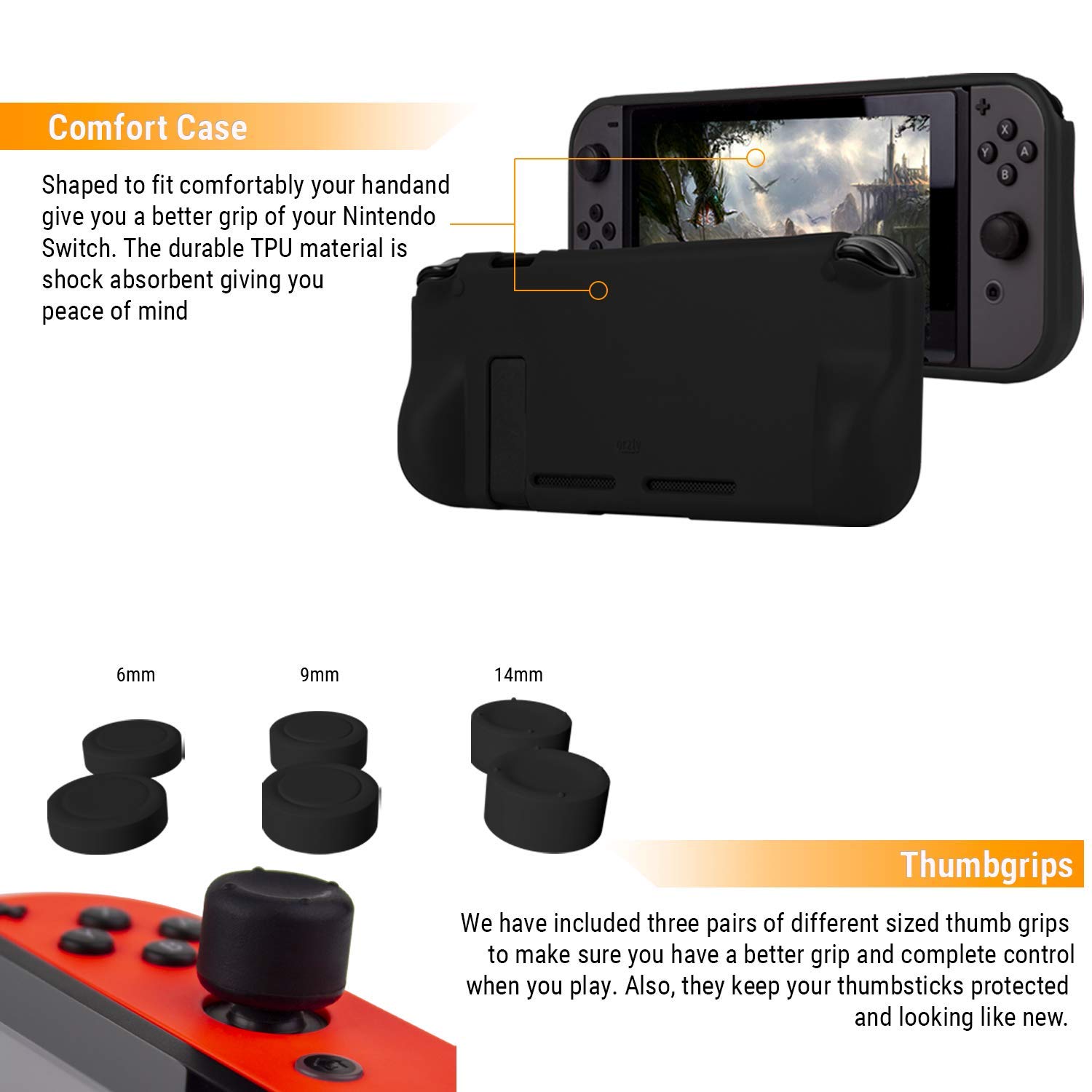 Foto 6 pulgar | Paquete De Accesorios Orzly Compatible Con Nintendo Switch Y Oled - Venta Internacional.
