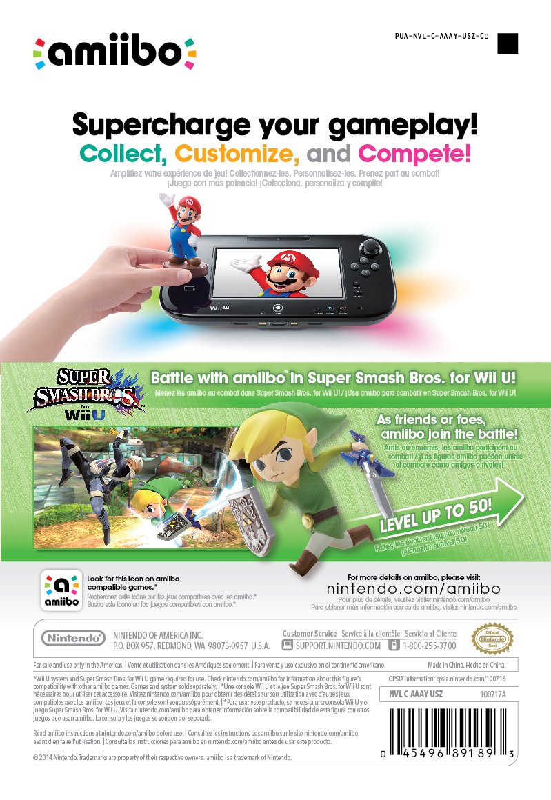Foto 4 pulgar | Amiibo Toon Link Super Smash Bros Serie Nintendo - Venta Internacional.