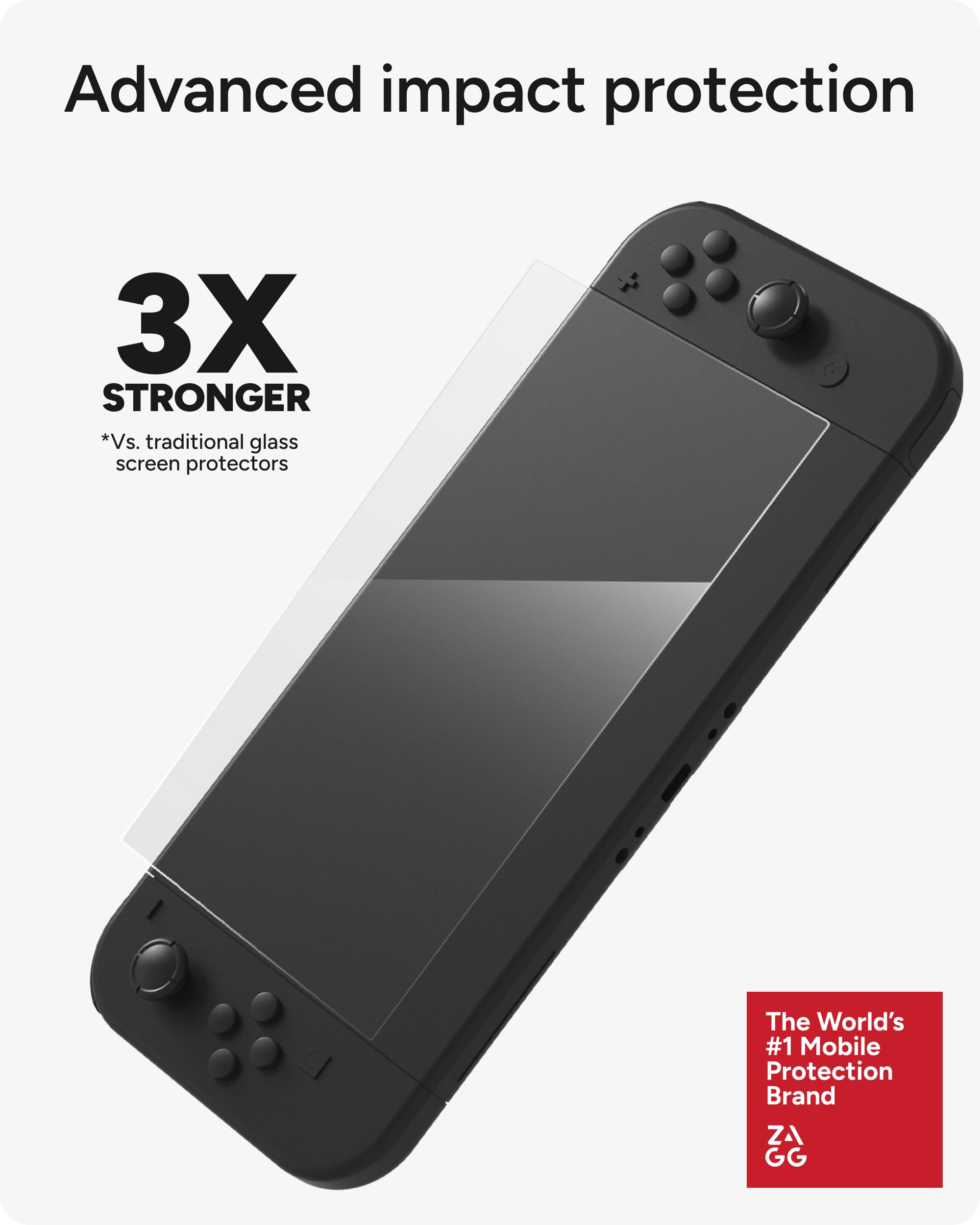 Foto 3 pulgar | Protector De Pantalla Zagg Glass+ Nintendo Switch 2 - Venta Internacional.