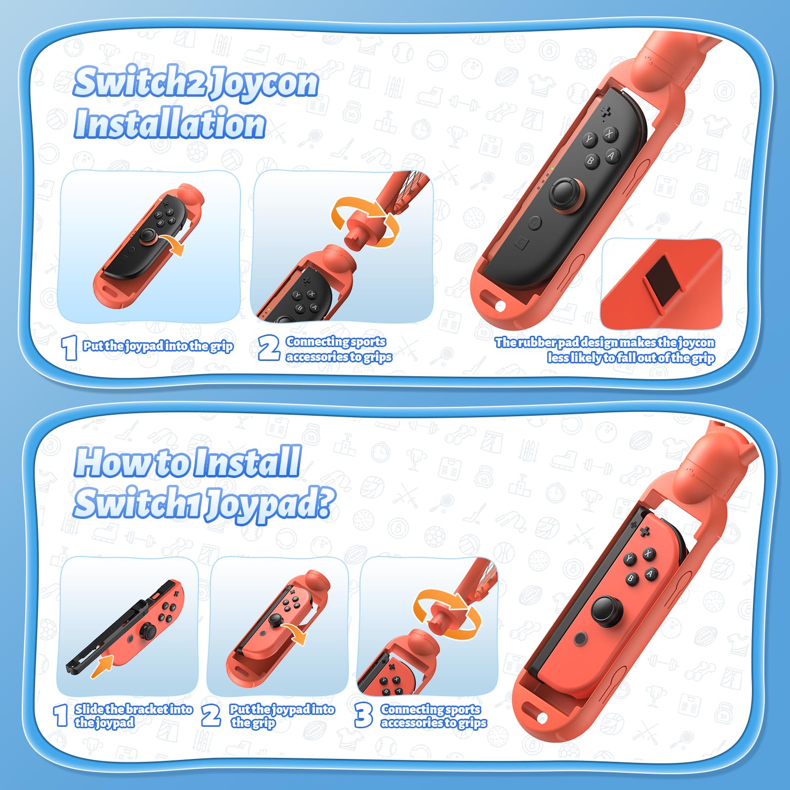 Foto 4 | [accesorio] Paquete Deportivo Fastsnail Para Nintendo Switch 2/switch 1/oled - Venta Internacional.
