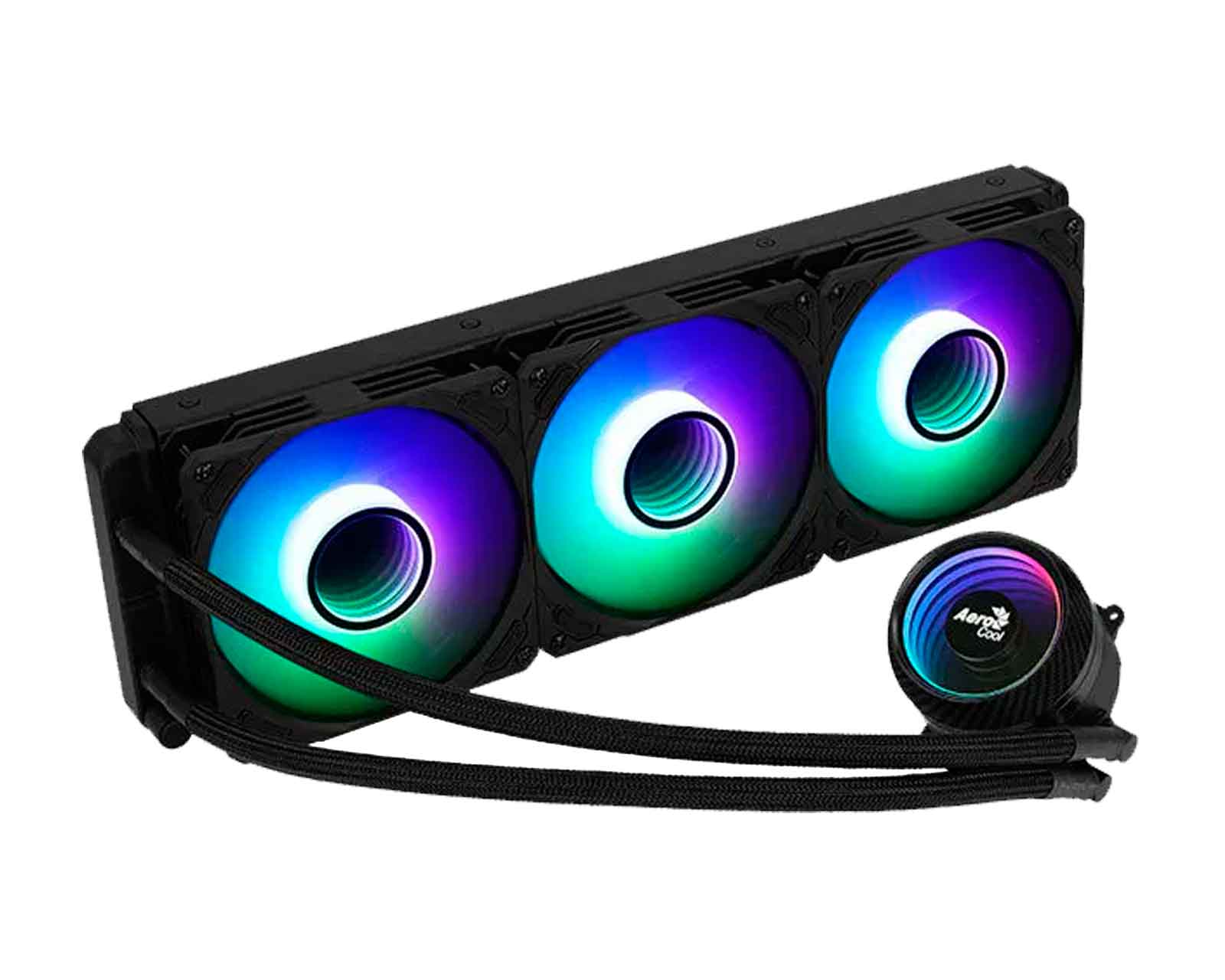 Foto 2 pulgar | Enfriamiento Liquido Aerocool Mirage L360 Argb Intel Amd color Negro