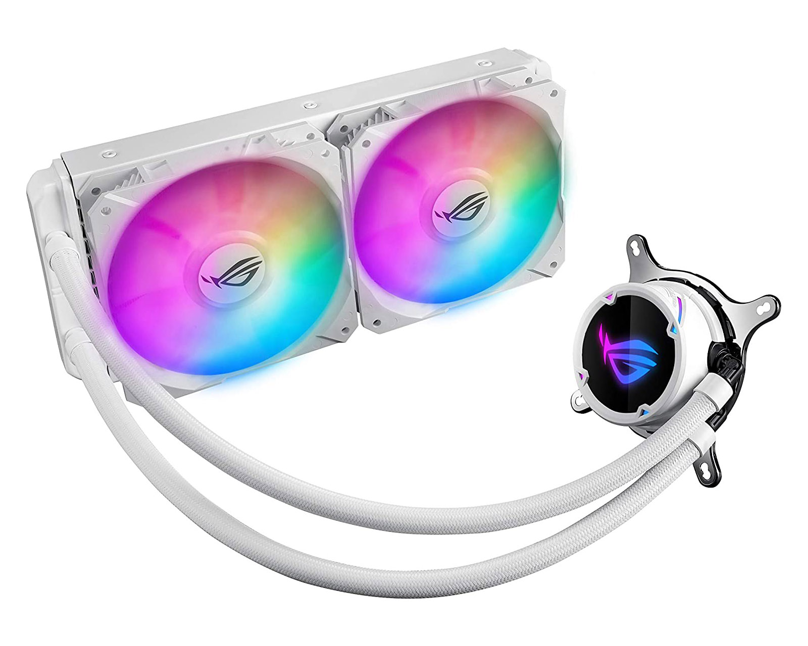 Foto 2 pulgar | Enfriamiento Liquido Asus Rog Strix Lc240 Rgb color Blanco 2x120mm Intel/amd