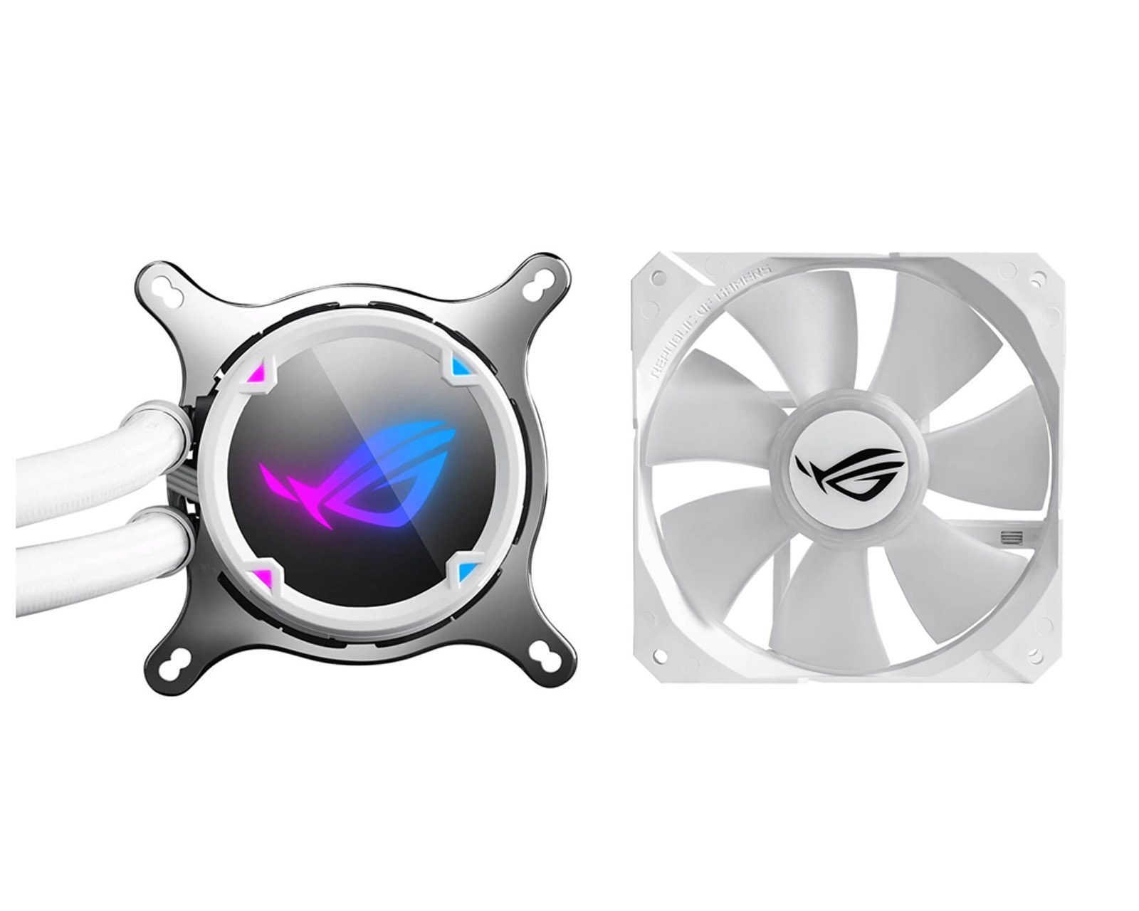 Foto 4 pulgar | Enfriamiento Liquido Asus Rog Strix Lc240 Rgb color Blanco 2x120mm Intel/amd