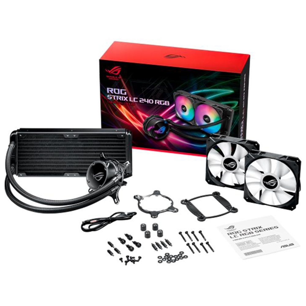 Foto 4 pulgar | Enfriamiento Liquido Asus Rog Strix Lc 240 Rgb 2x120mm Aura Sync