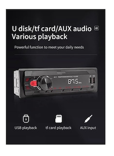 Foto 3 | Estéreo para Auto Fnbrli con Mp3 2 Usb Bluetooth 1 Din