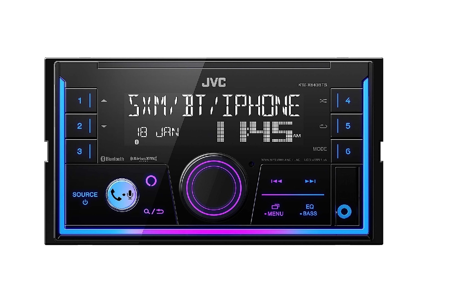 Estéreo para Automóvil JVC j510 color Negro $6,217
