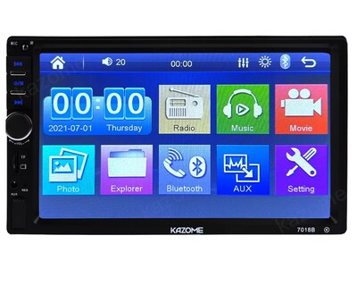 Foto 3 | Autoestéreo Kazome 7018b Con Usb Y Bluetooth
