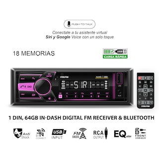 Foto 2 | Autoestéreo Steelpro con Bluetooth
