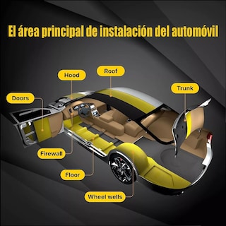 Foto 3 | Hojas Insonorizantes y Aislante Térmico Eo Safe Imports ESI-12814 Doradas para Coche