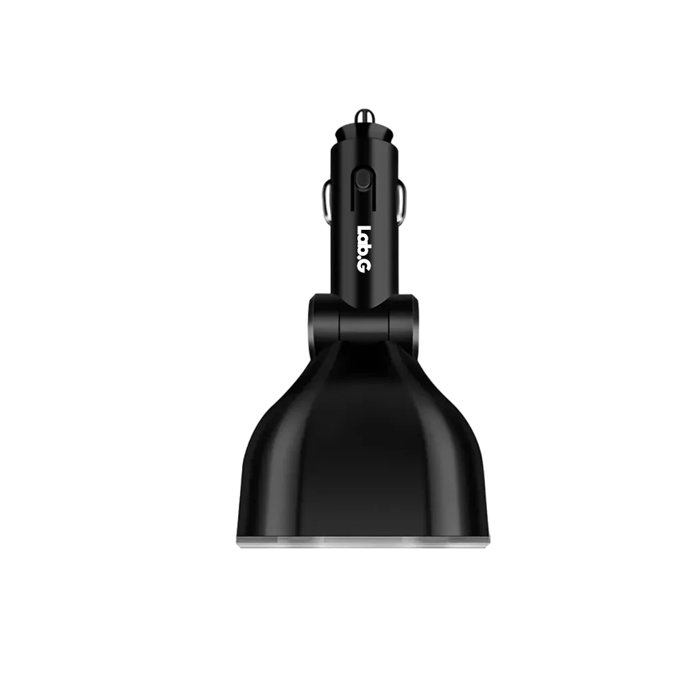 Foto 1 | Cargador Y Encendedor Lab.g Para Auto Cargadores Celulares Rápida 2 Usb Negro
