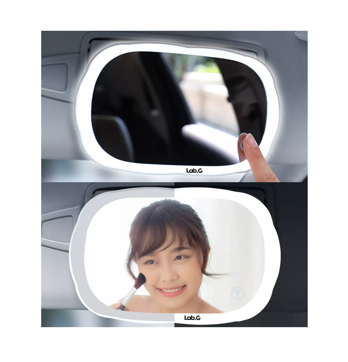Foto 4 pulgar | Espejo De Maquillaje Lab.g De Visera De Coche Con 3 Modos Luz Led Blanco