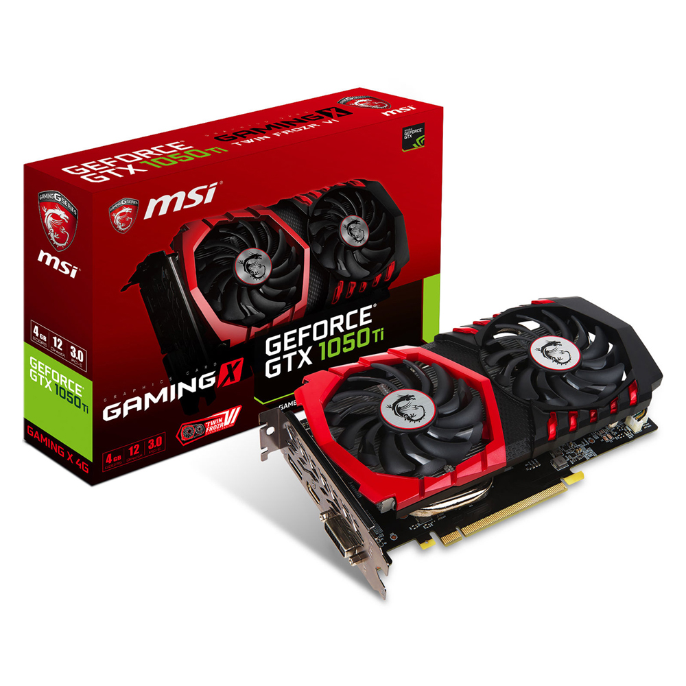 Foto 2 pulgar | Tarjeta de Video Msi Geforce Gtx 1050 color Rojo Ti Gaming X 4gb Oc Gddr5