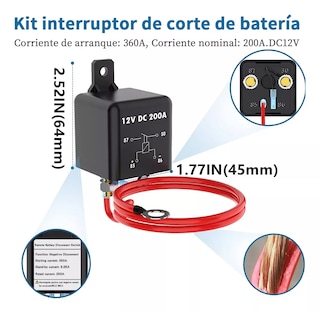 Foto 4 | Interruptor De Desconexión De Batería Para Coche Eo Safe Imports Esi-13816 Multicolor