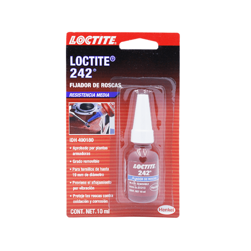Foto 1 | Fijador De Roscas 242 Resistencia Media Loctite 24221 10 Ml