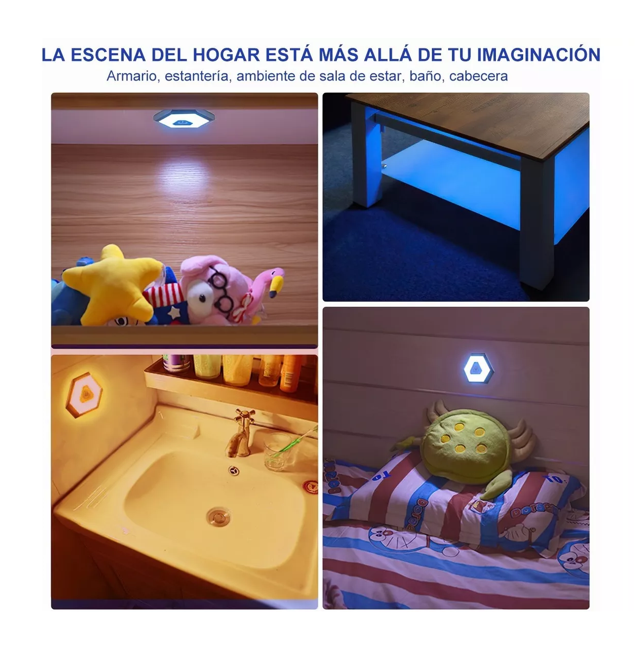 Foto 6 pulgar | Lámpara Inalámbrica para Auto y Hogar con 4 Modos de Luz