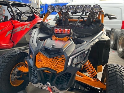 Foto 2 | Barra Led 10 Pulg Adaptable Compatible Con Wrangler Y Otros Modelos | Dunari Powersports | A1913 | Color Rojo