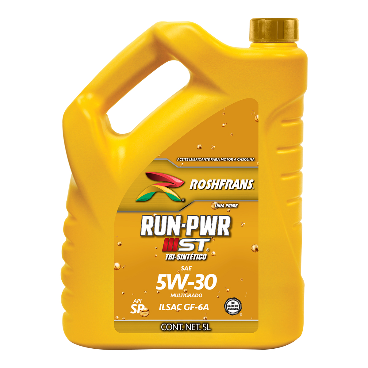 Aceite Motor Multigrado Roshfrans Tri-sintético Run-pwr 5w-30 - 5 L