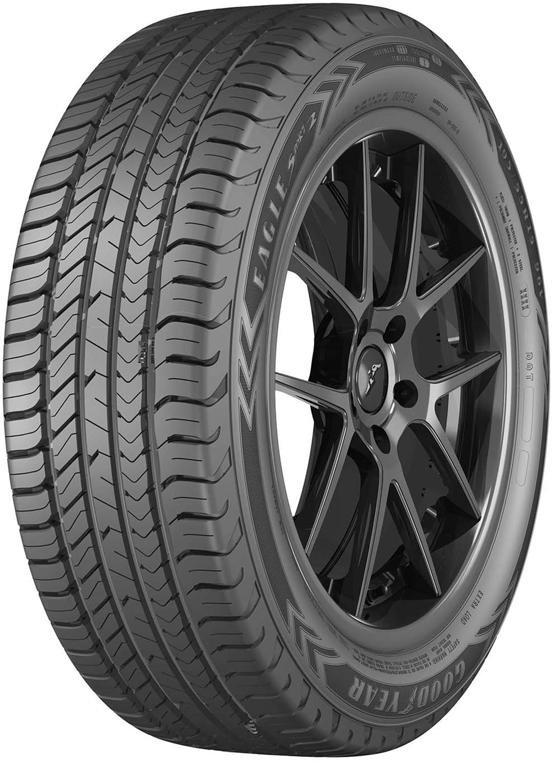 Foto 2 pulgar | Llanta Goodyear 195/55r16  91v Eagle Sport 2