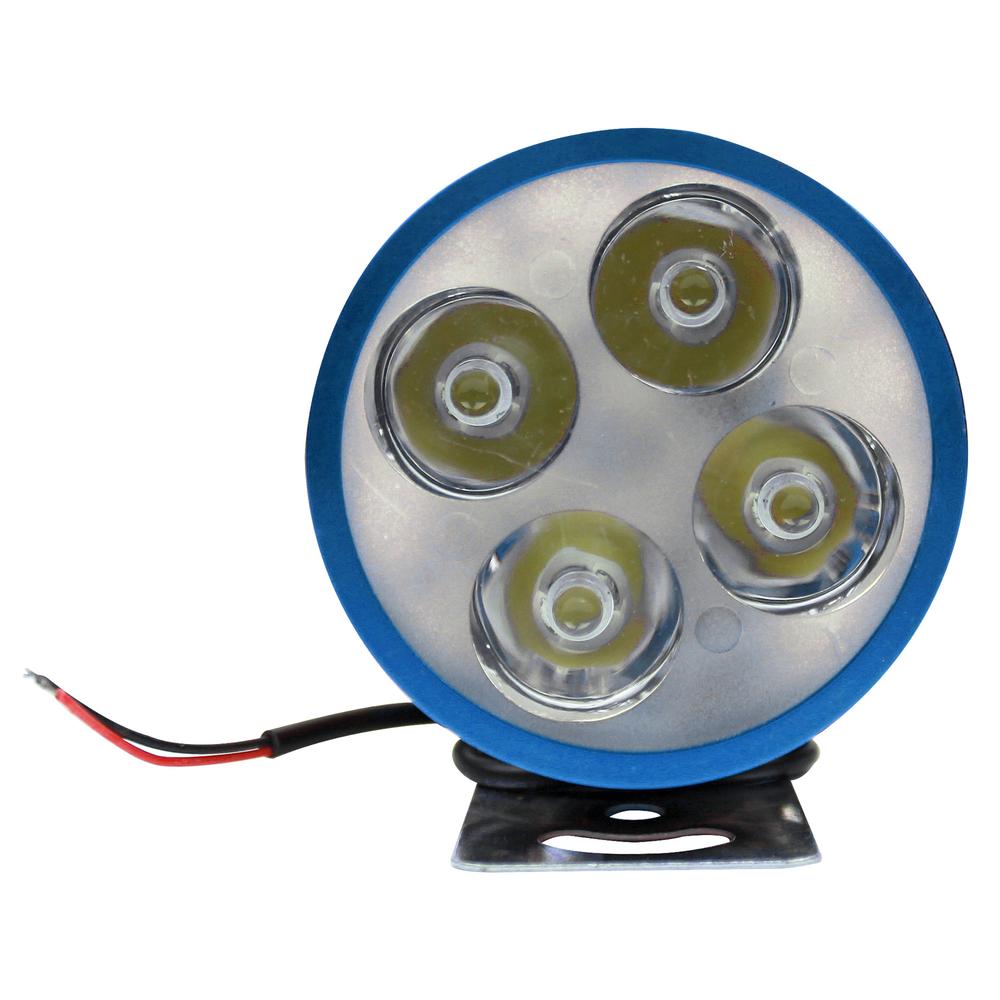 Foto 3 pulgar | Faro Auxiliar 4 Leds Con Estrobo Azul 12v 4w