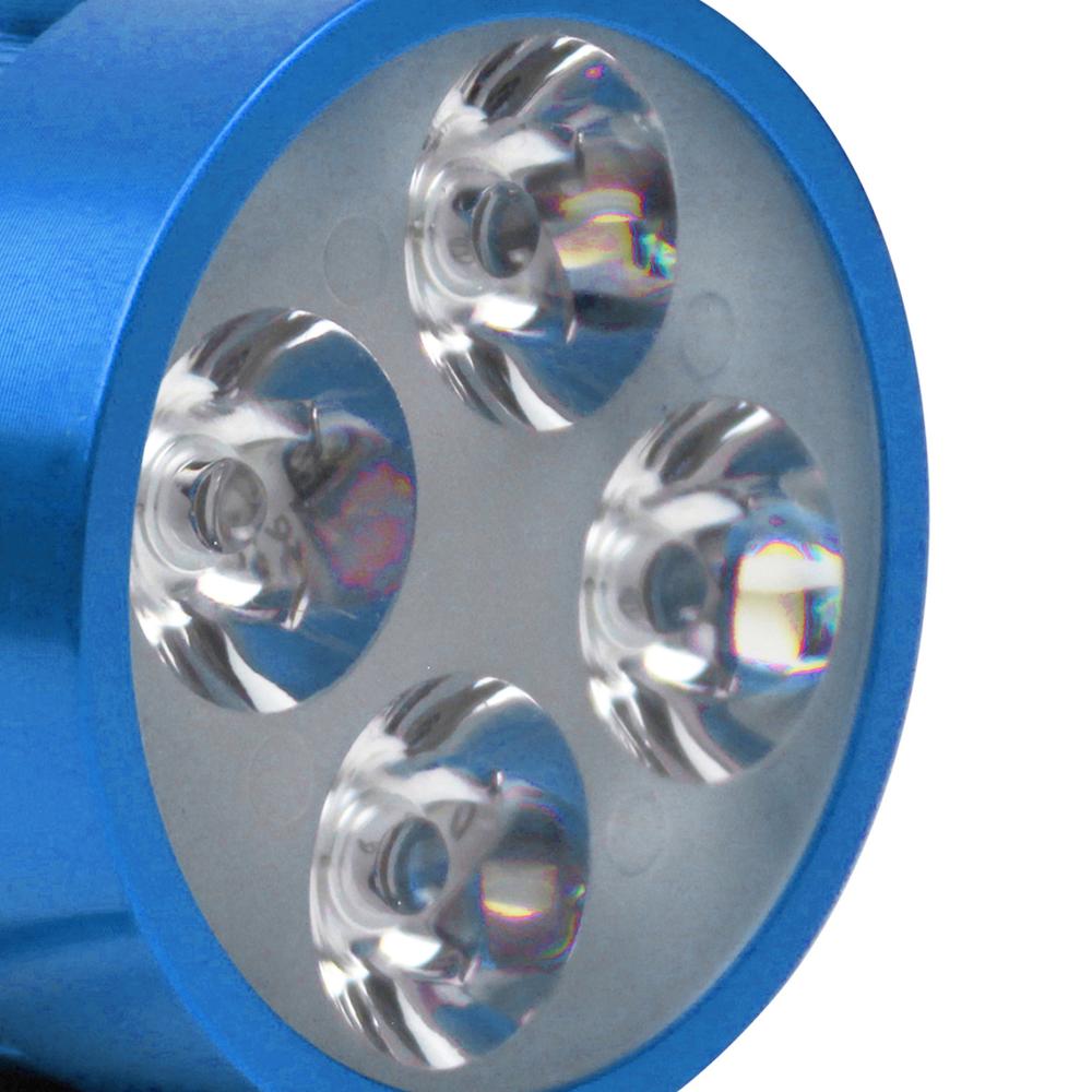 Foto 4 pulgar | Faro Auxiliar 4 Leds Con Estrobo Azul 12v 4w