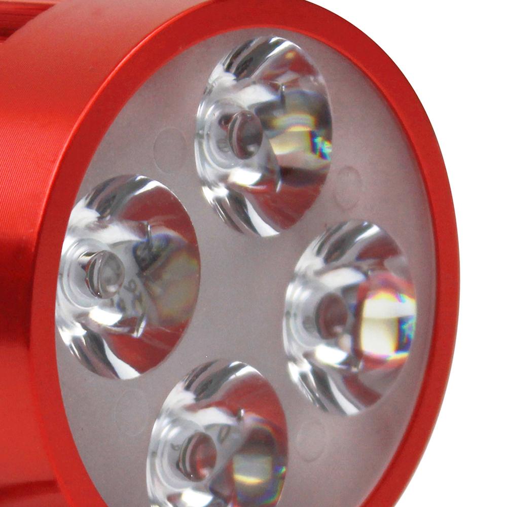 Foto 3 | Faro Auxiliar Roda 4 Leds con Estrobo Rojo 12v 4w